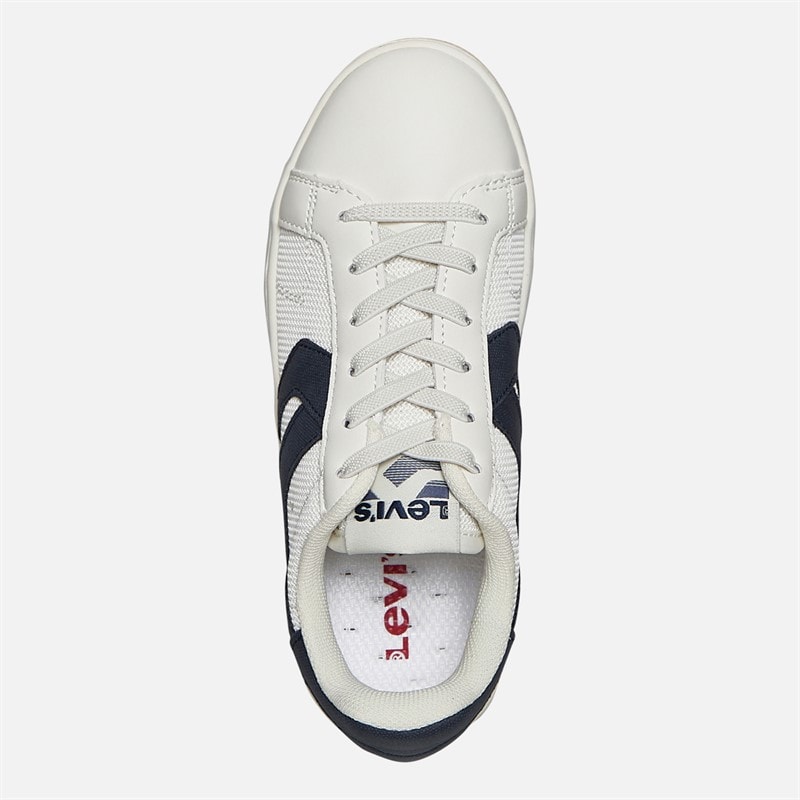 Levi's Kids Swift SR Trainers Off White/Navy Off White/ Navy - Image 4