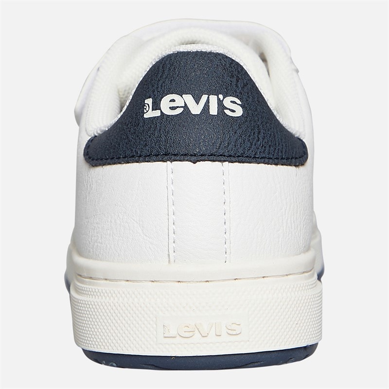 Levi's Boys Piper SR Trainers White/Navy White/ Navy - Image 3