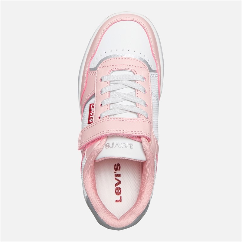 Levi's Girls John Ser Trainers Pink/White Pink/ White - Image 4