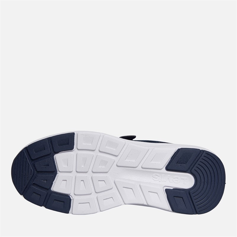 Levi's Boys Hudson Trainers Navy/Yellow Navy/ Yellow - Image 2