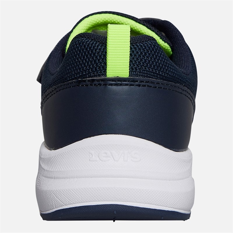 Levi's Boys Hudson Trainers Navy/Yellow Navy/ Yellow - Image 3