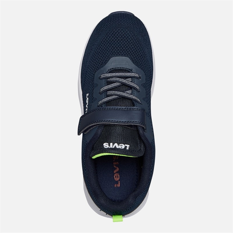 Levi's Boys Hudson Trainers Navy/Yellow Navy/ Yellow - Image 4