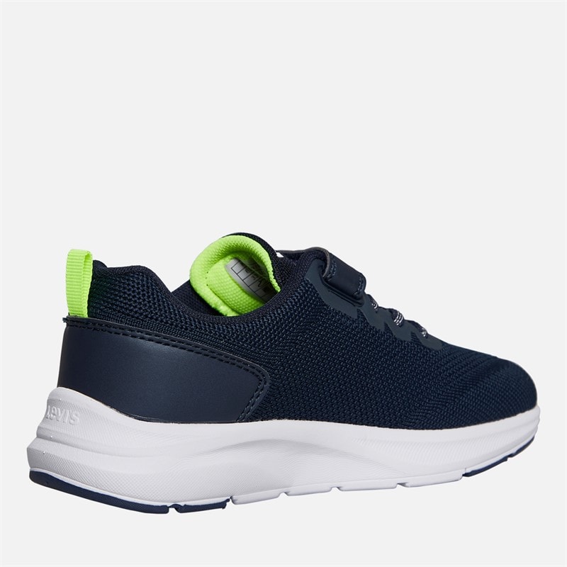 Levi's Boys Hudson Trainers Navy/Yellow Navy/ Yellow - Image 5