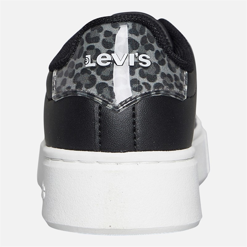 Levi's Girls Evelyn Trainers Black/Leopard Black/ Leopard - Image 3