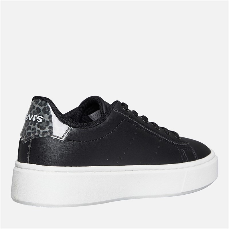 Levi's Girls Evelyn Trainers Black/Leopard Black/ Leopard - Image 5