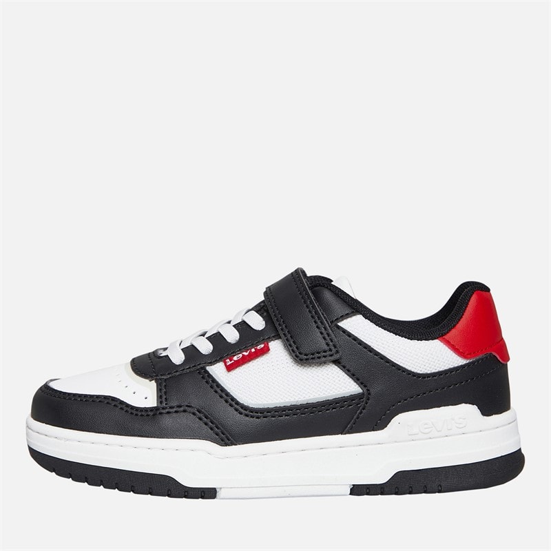Levi's Boys John Ser Trainers Black/White/Red Black/ White/ Red - Image 1