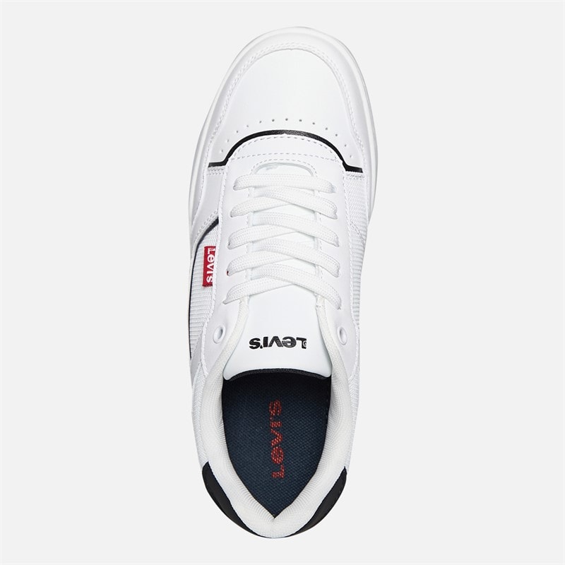 Levi's Junior Boys John Ser Trainers White/Black White/ Black - Image 4