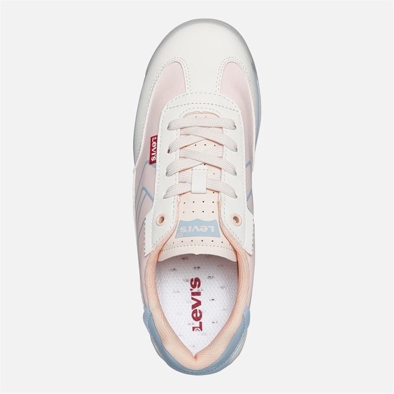 Levi's Junior Girls Carl SR Trainers Pastel Pink - Image 4