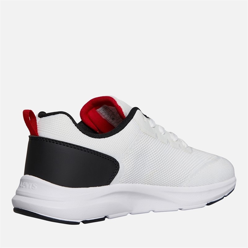 Levi's Junior Boys Hudson Trainers White/Black/Red White/ Black/ Red - Image 5