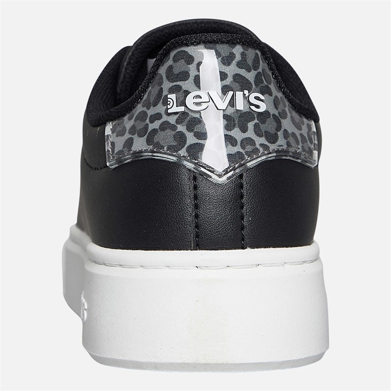 Levi's Junior Girls Evelyn Trainers Black/Leopard Black/ Leopard - Image 3