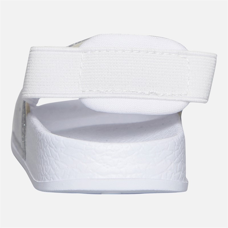 Levi's Infant Girls Pool Mini Strap Sliders Silver/Glitter Silver/ Glitter - Image 4