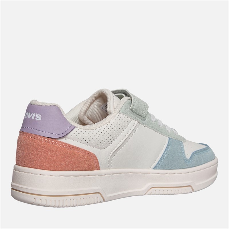 Levi's Girls Maverick Trainers Off White/Blue Off White/ Blue - Image 5