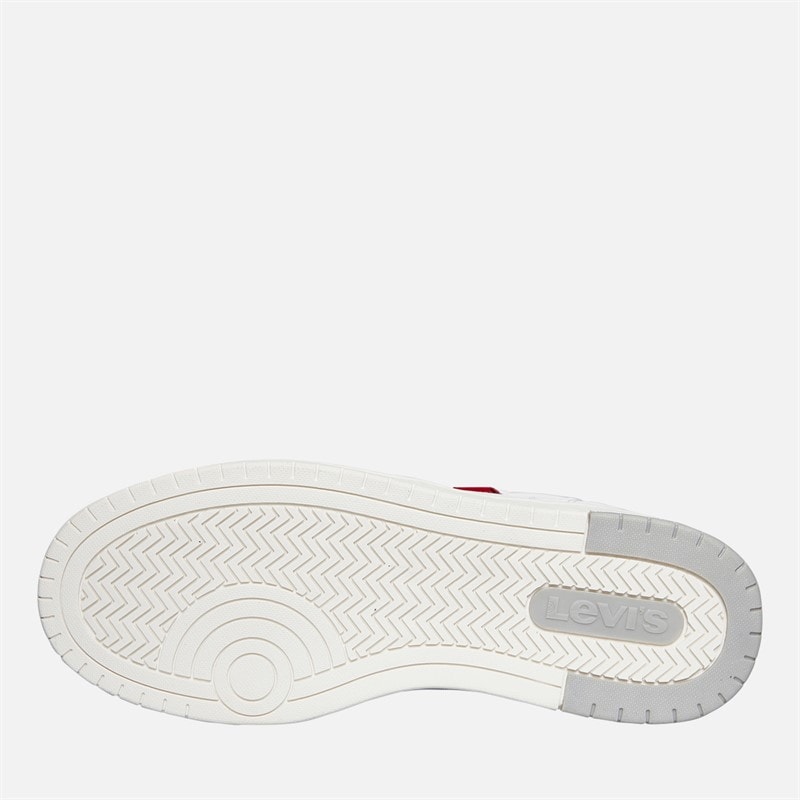 Levi's Junior Girls Kick SE Trainers White/Pink Glitter White/ Pink Glitter - Image 2