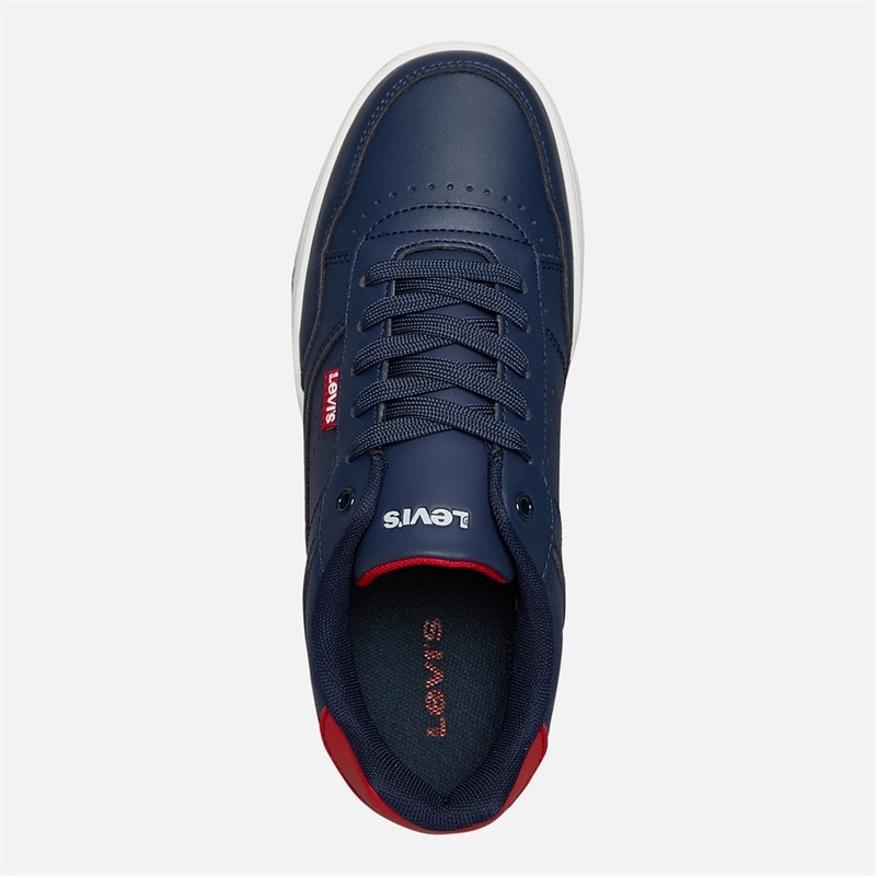 Levi's Junior Boys John SE Trainers Navy/Red Navy/ Red - Image 4
