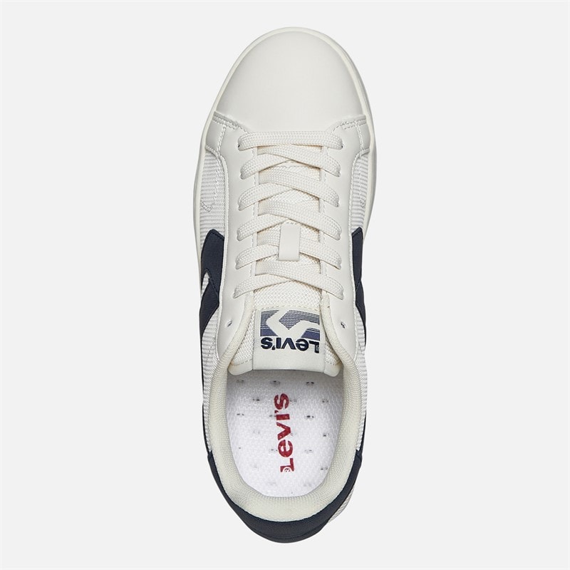 Levi's Junior Swift SR Trainers Off White/Navy Off White/ Navy - Image 4