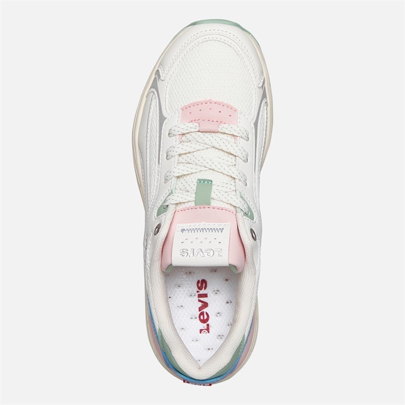 Levi's Junior Curtis Trainers Off White/Blue Off White/ Blue - Image 4