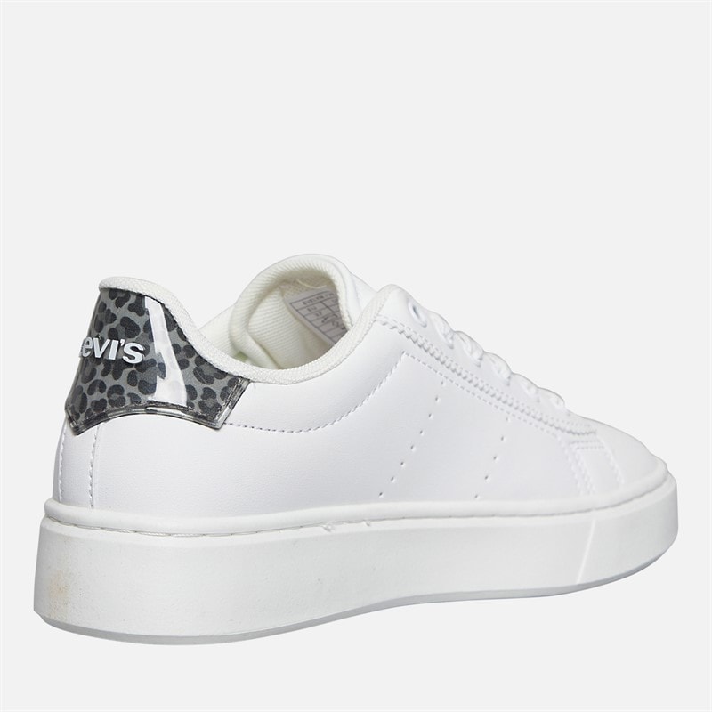 Levi's Junior Girls Evelyn Trainers White/Leopard White/ Leopard - Image 5