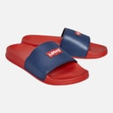 Levi's Junior Boys Pool Sliders Navy/Red Navy/ Red