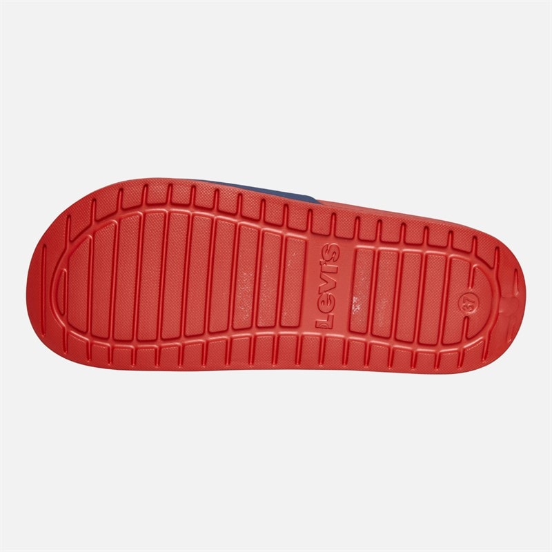 Levi's Junior Boys Pool Sliders Navy/Red Navy/ Red - Image 3