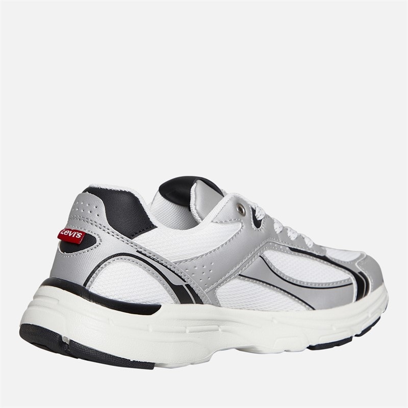 Levi's Junior Curtis Trainers Silver/White/Black Silver/ White/ Black - Image 5