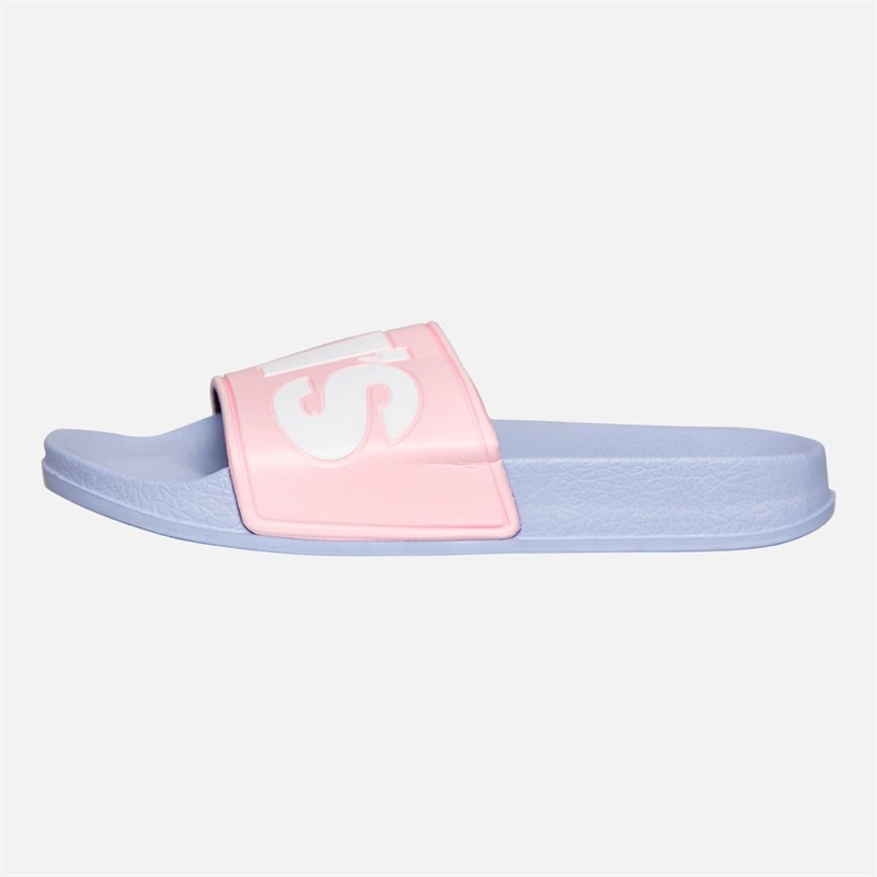 Levi's Girls June Logo Sliders Pink/Blue Pink/ Blue - Image 2
