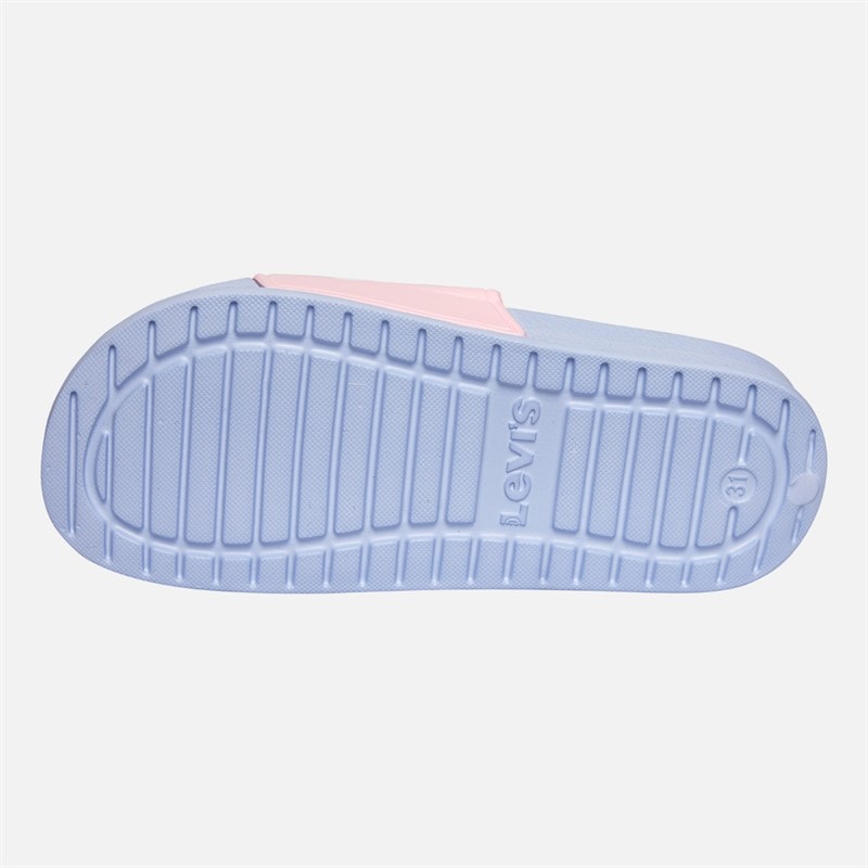 Levi's Girls June Logo Sliders Pink/Blue Pink/ Blue - Image 3