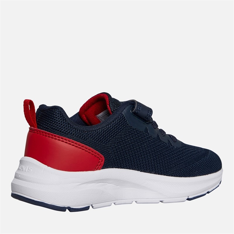 Levi's Boys Hudson Mini Trainers Navy/Red Navy/ Red - Image 5