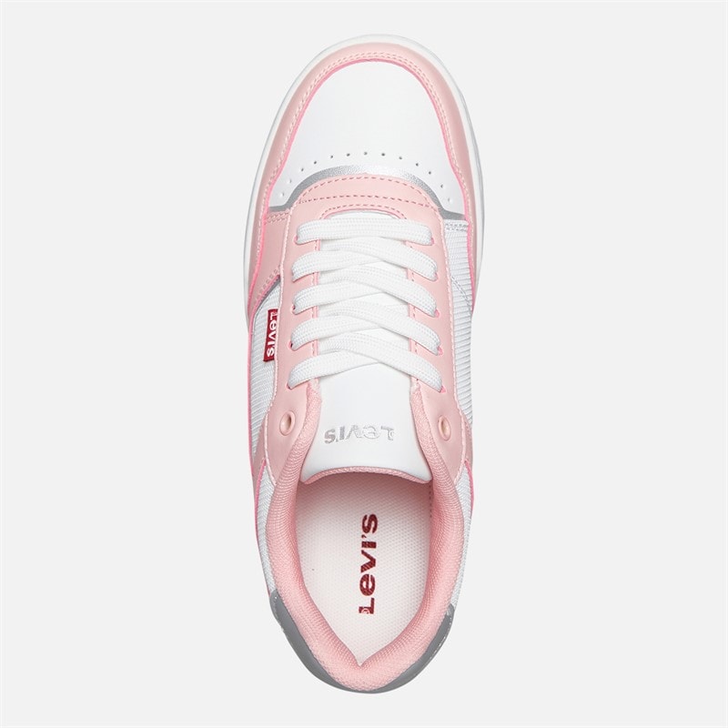 Levi's Junior Girls John Ser Trainers Pink/White Pink/ White - Image 4