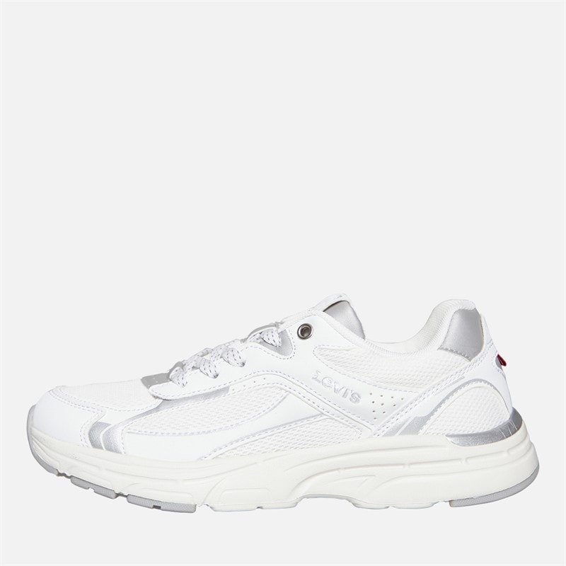 Levi's Junior Curtis Trainers White/Silver White/ Silver