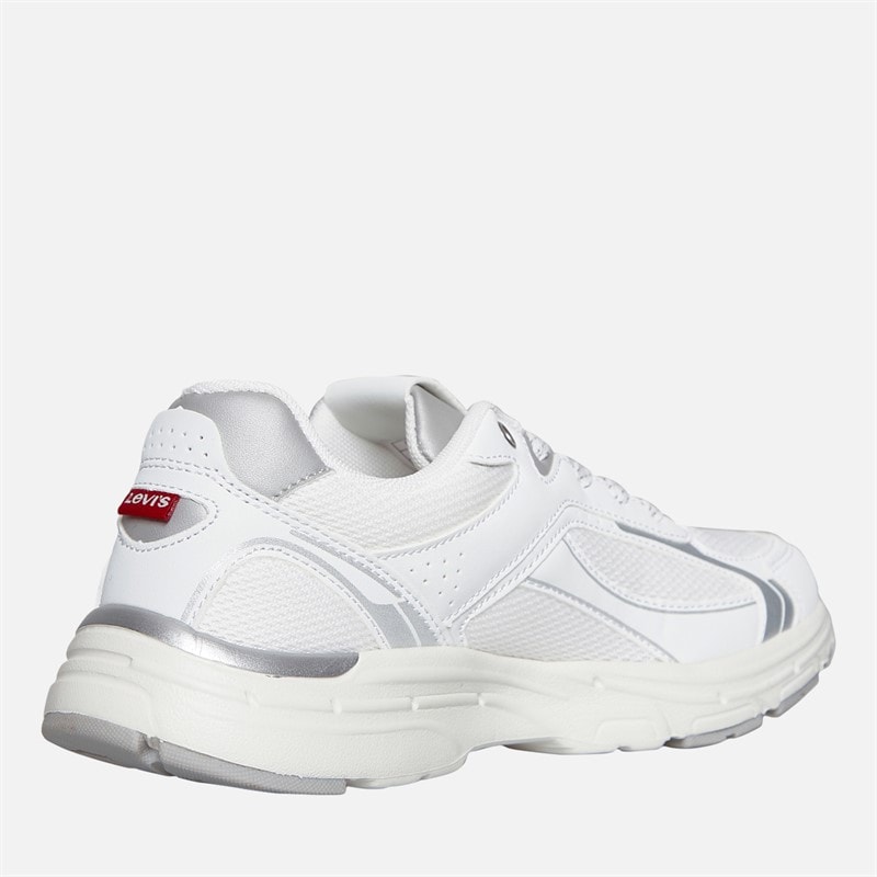 Levi's Junior Curtis Trainers White/Silver White/ Silver - Image 5