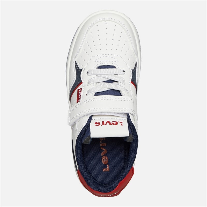 Levi's Boys Aiden Mini Trainers Off White/Navy Off White/ Navy - Image 4
