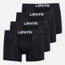 Levi's Mens Four Pack Boxers Black