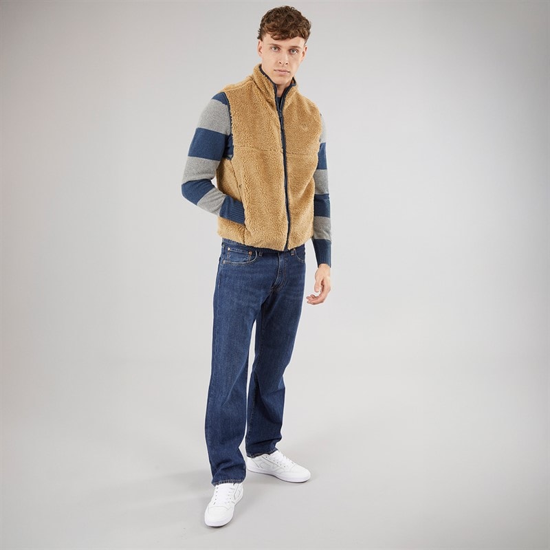 Levi's Mens Summit Sherpa Bodywarmer Harvest Gold - Image 4