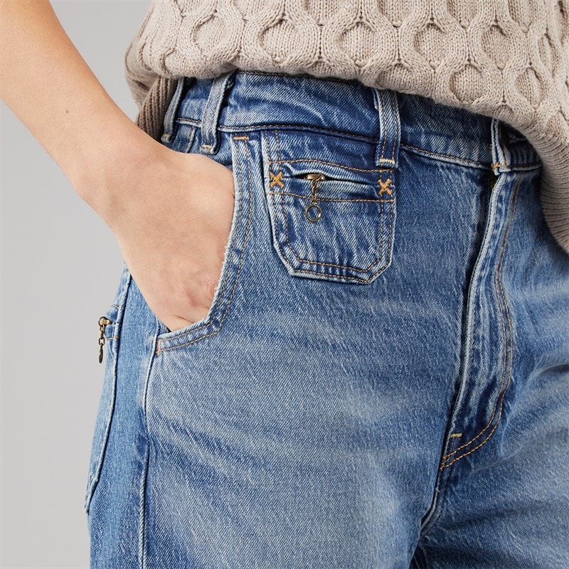 Levi's Womens Ribcage Bell Jeans Next Saturday - Image 3