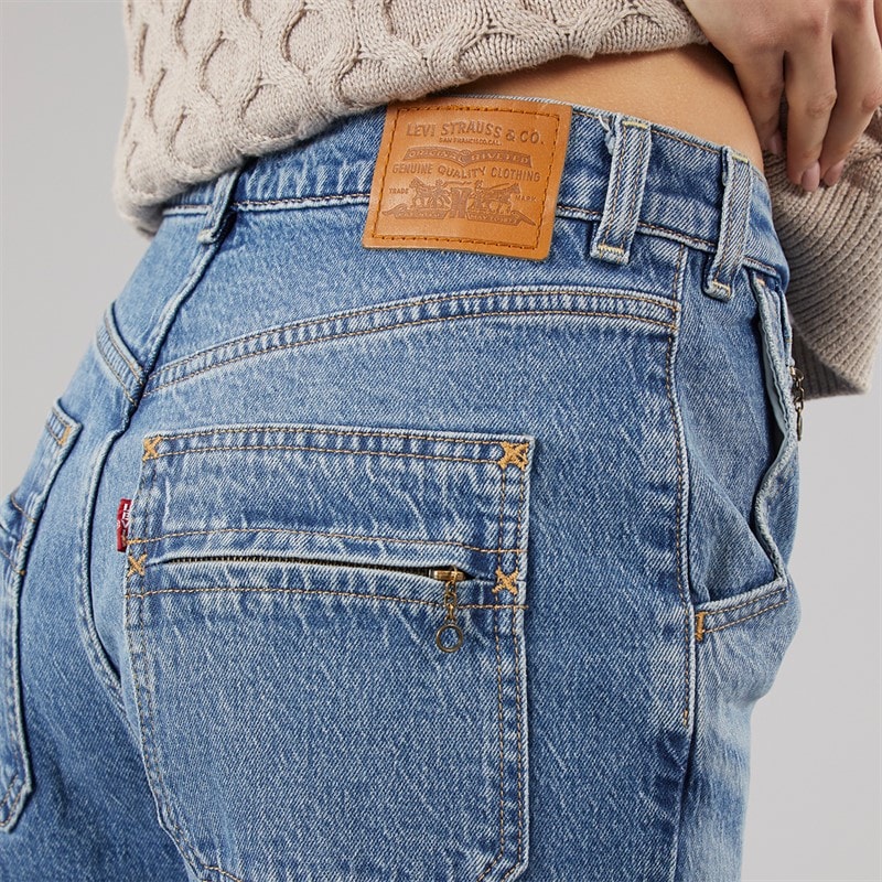 Levi's Womens Ribcage Bell Jeans Next Saturday - Image 5