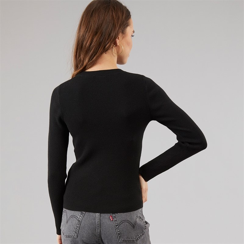 Levi's Womens Ribbed Sweatshirt Caviar - Image 2