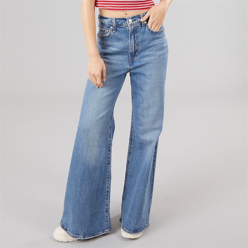 Levi's Womens Ribcage Bell Jeans Sonoma Walks - Image 1