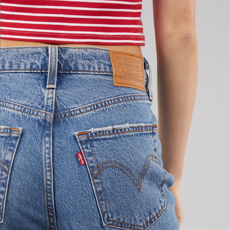 Levi's Womens Ribcage Bell Jeans Sonoma Walks - Image 3