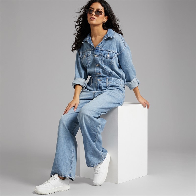 Levi's Womens H1'25 Baggy Jumpsuit Candle Light
