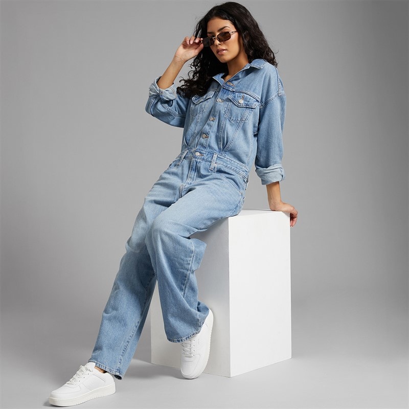 Levi's Womens H1'25 Baggy Jumpsuit Candle Light - Image 4