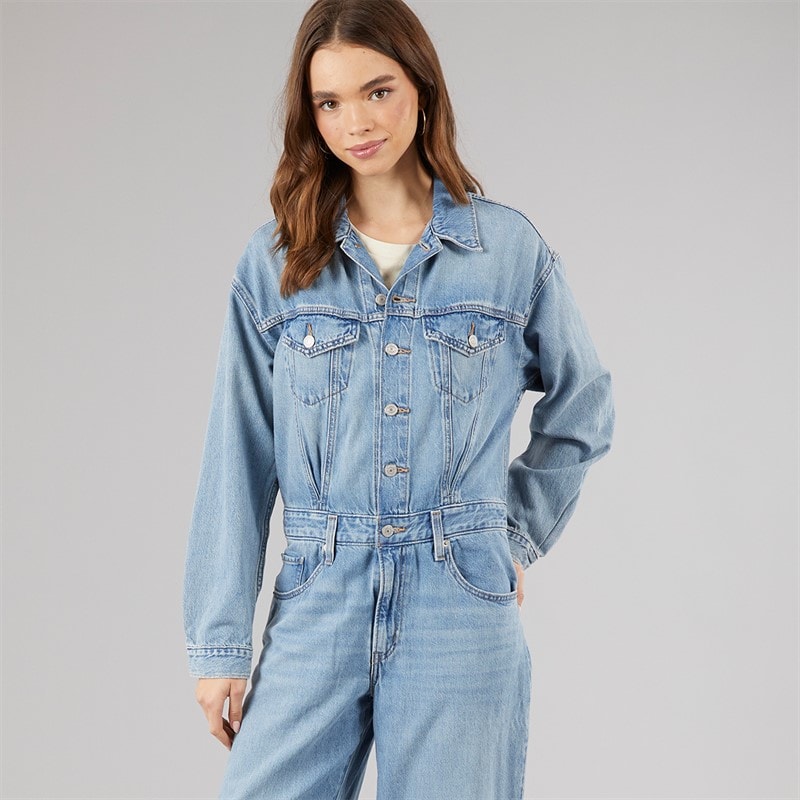 Levi's Womens H1'25 Baggy Jumpsuit Candle Light - Image 5