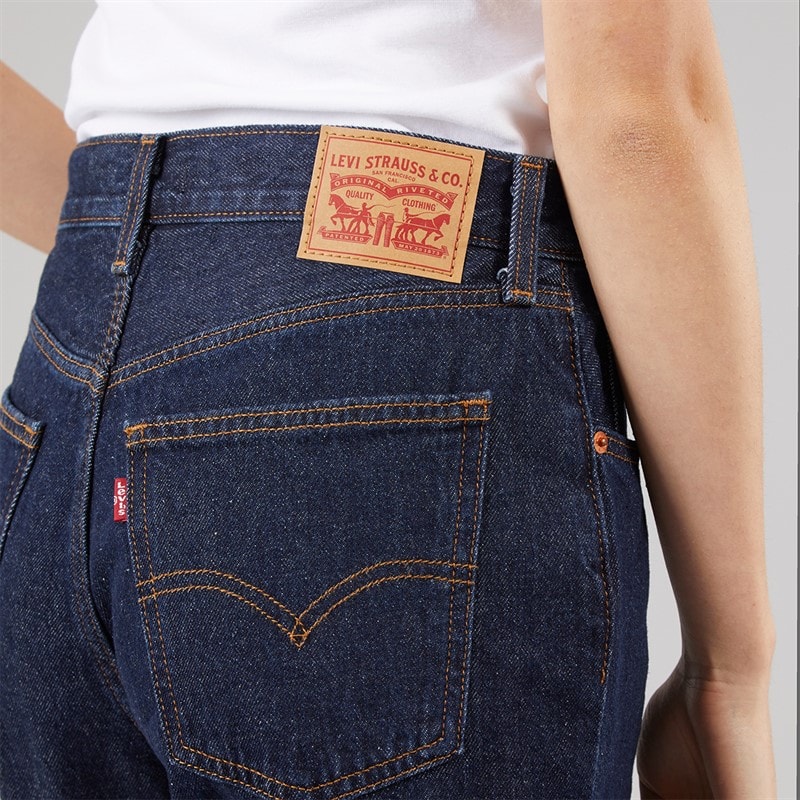 Levi's Womens Low Pro Straight Leg Jeans Shaded View - Image 3