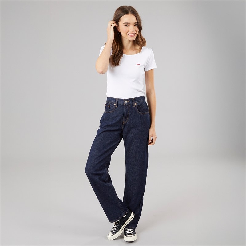 Levi's Womens Low Pro Straight Leg Jeans Shaded View - Image 4