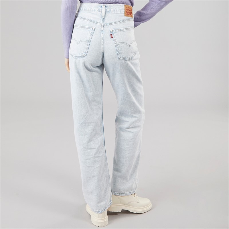 Levi's Womens Low Pro Straight Leg Jeans Right Over - Image 2