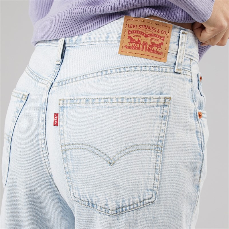 Levi's Womens Low Pro Straight Leg Jeans Right Over - Image 5