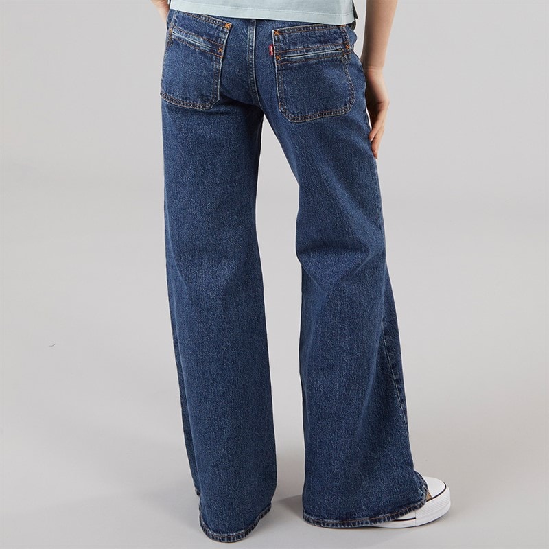 Levi's Womens Ribcage Bell Jeans Moment Of The Month - Image 2
