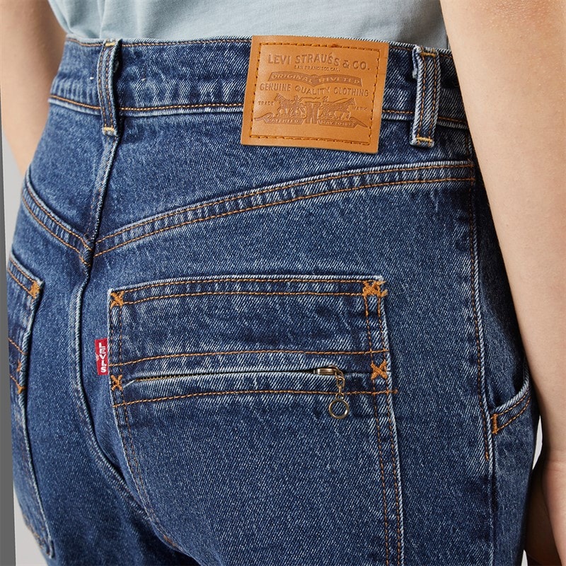 Levi's Womens Ribcage Bell Jeans Moment Of The Month - Image 5