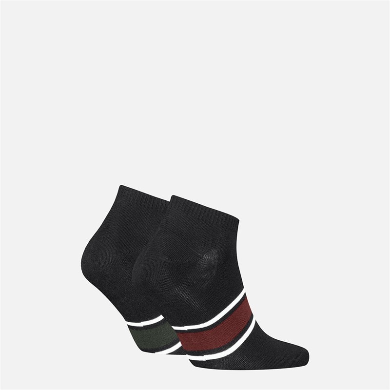 Levi's Mens Low Cut Logo Two Pack Socks Black Combo - Image 2