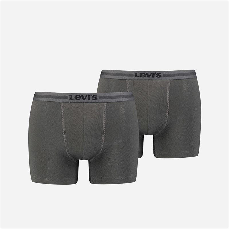 Levi's Mens Two Pack Boxer Briefs Dark Shadow