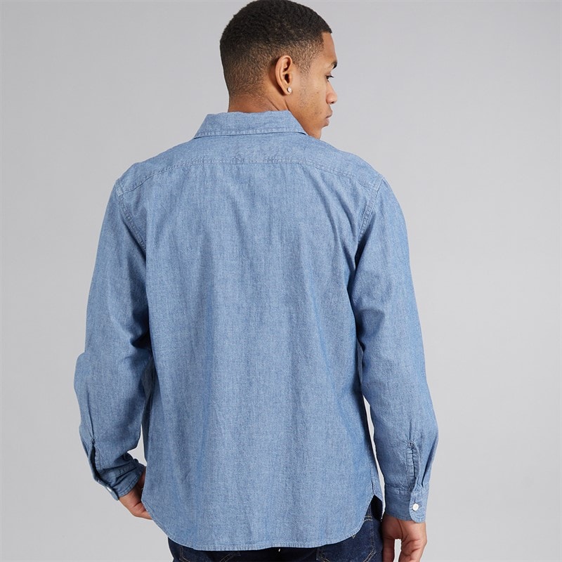 Levi's Mens Classic Worker Overshirt Billie Light Chambray - Image 2